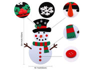 31 PCS Detachable Ornaments 20 X 39 Inch DIY Felt Christmas Snowman Games Set